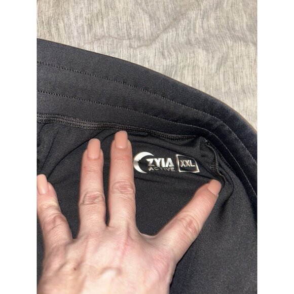 Zyia Active Black Joggers Zip Ankle Athletic Workout Gym Yoga Pants Size XXL - Picture 9 of 11